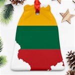 Lithuania Country Europe Flag Ornament (Bell) Front