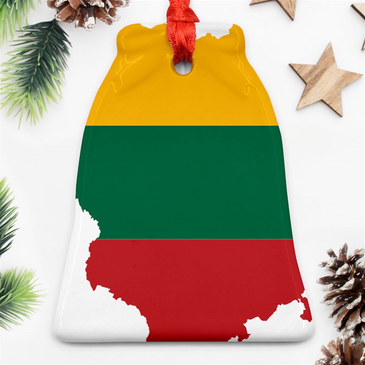 Lithuania Country Europe Flag Ornament (Bell)