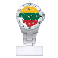 Lithuania Country Europe Flag Plastic Nurses Watch by Sapixe