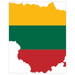 Lithuania Country Europe Flag Drawstring Bag (small) by Sapixe