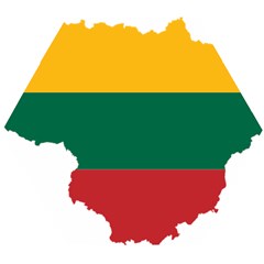 Lithuania Country Europe Flag Wooden Puzzle Hexagon by Sapixe