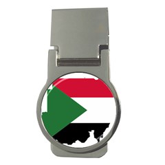 Sudan Flag Map Geography Outline Money Clips (round)  by Sapixe