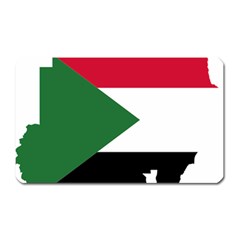 Sudan Flag Map Geography Outline Magnet (rectangular) by Sapixe