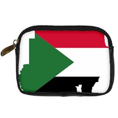 Sudan Flag Map Geography Outline Digital Camera Leather Case by Sapixe