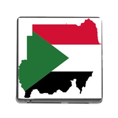 Sudan Flag Map Geography Outline Memory Card Reader (square 5 Slot) by Sapixe