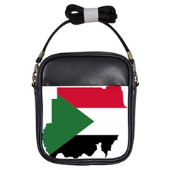 Sudan Flag Map Geography Outline Girls Sling Bag by Sapixe