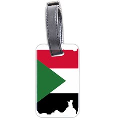 Sudan Flag Map Geography Outline Luggage Tag (two Sides) by Sapixe