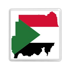 Sudan Flag Map Geography Outline Memory Card Reader (square) by Sapixe