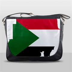 Sudan Flag Map Geography Outline Messenger Bag by Sapixe