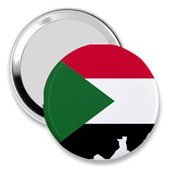 Sudan Flag Map Geography Outline 3  Handbag Mirrors by Sapixe