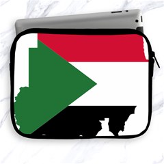 Sudan Flag Map Geography Outline Apple Ipad 2/3/4 Zipper Cases by Sapixe