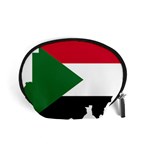 Sudan Flag Map Geography Outline Accessory Pouch (Small) Front