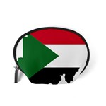 Sudan Flag Map Geography Outline Accessory Pouch (Small) Back