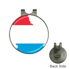 Luxembourg Country Europe Flag Hat Clips With Golf Markers by Sapixe