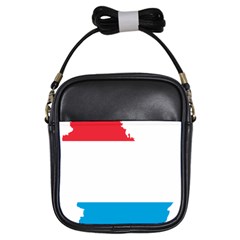 Luxembourg Country Europe Flag Girls Sling Bag by Sapixe