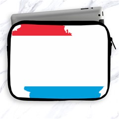 Luxembourg Country Europe Flag Apple Ipad 2/3/4 Zipper Cases by Sapixe