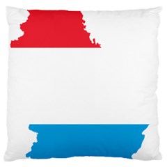 Luxembourg Country Europe Flag Standard Flano Cushion Case (two Sides) by Sapixe