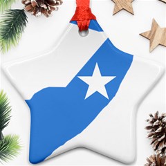 Somalia Flag Map Geography Outline Ornament (star) by Sapixe