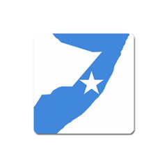 Somalia Flag Map Geography Outline Square Magnet by Sapixe