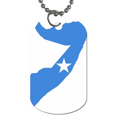 Somalia Flag Map Geography Outline Dog Tag (two Sides) by Sapixe