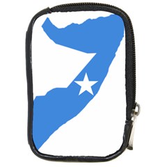 Somalia Flag Map Geography Outline Compact Camera Leather Case by Sapixe