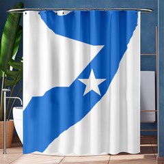 Somalia Flag Map Geography Outline Shower Curtain 60  X 72  (medium)  by Sapixe