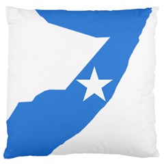 Somalia Flag Map Geography Outline Standard Flano Cushion Case (one Side) by Sapixe