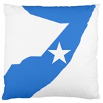 Somalia Flag Map Geography Outline Large Flano Cushion Case (Two Sides) Back