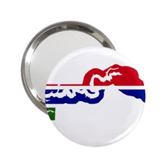 Gambia Flag Map Geography Outline 2 25  Handbag Mirrors by Sapixe