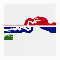 Gambia Flag Map Geography Outline Medium Glasses Cloth by Sapixe