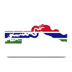 Gambia Flag Map Geography Outline Plate Mats by Sapixe