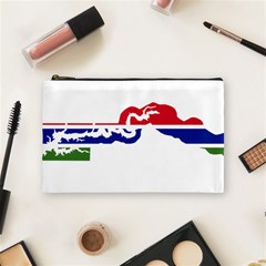 Gambia Flag Map Geography Outline Cosmetic Bag (medium) by Sapixe