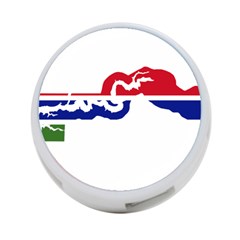 Gambia Flag Map Geography Outline 4-port Usb Hub (two Sides) by Sapixe