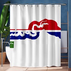 Gambia Flag Map Geography Outline Shower Curtain 60  X 72  (medium)  by Sapixe