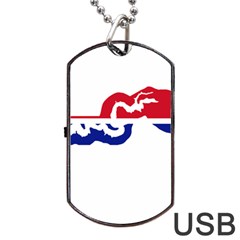 Gambia Flag Map Geography Outline Dog Tag Usb Flash (two Sides) by Sapixe