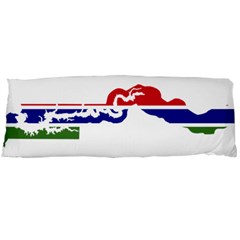 Gambia Flag Map Geography Outline Body Pillow Case (dakimakura) by Sapixe