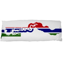 Gambia Flag Map Geography Outline Body Pillow Case Dakimakura (two Sides) by Sapixe