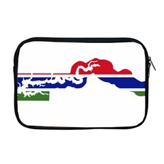 Gambia Flag Map Geography Outline Apple Macbook Pro 17  Zipper Case by Sapixe