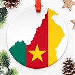 Cameroon Flag Map Geography Ornament (Round) Front