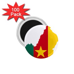 Cameroon Flag Map Geography 1 75  Magnets (100 Pack)  by Sapixe