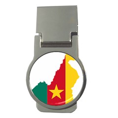 Cameroon Flag Map Geography Money Clips (round)  by Sapixe