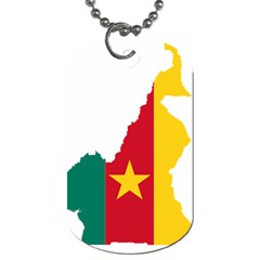 Cameroon Flag Map Geography Dog Tag (two Sides) by Sapixe