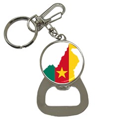 Cameroon Flag Map Geography Bottle Opener Key Chain by Sapixe