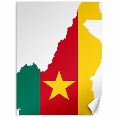 Cameroon Flag Map Geography Canvas 36  X 48 