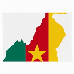 Cameroon Flag Map Geography Large Glasses Cloth (2 Sides) by Sapixe