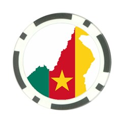 Cameroon Flag Map Geography Poker Chip Card Guard (10 Pack) by Sapixe