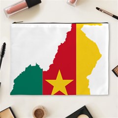 Cameroon Flag Map Geography Cosmetic Bag (xl) by Sapixe