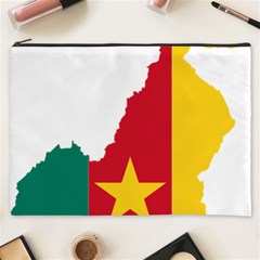 Cameroon Flag Map Geography Cosmetic Bag (xxxl) by Sapixe