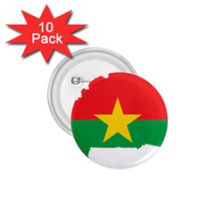 Burkina Faso Flag Map Geography 1 75  Buttons (10 Pack) by Sapixe