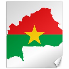 Burkina Faso Flag Map Geography Canvas 8  X 10  by Sapixe